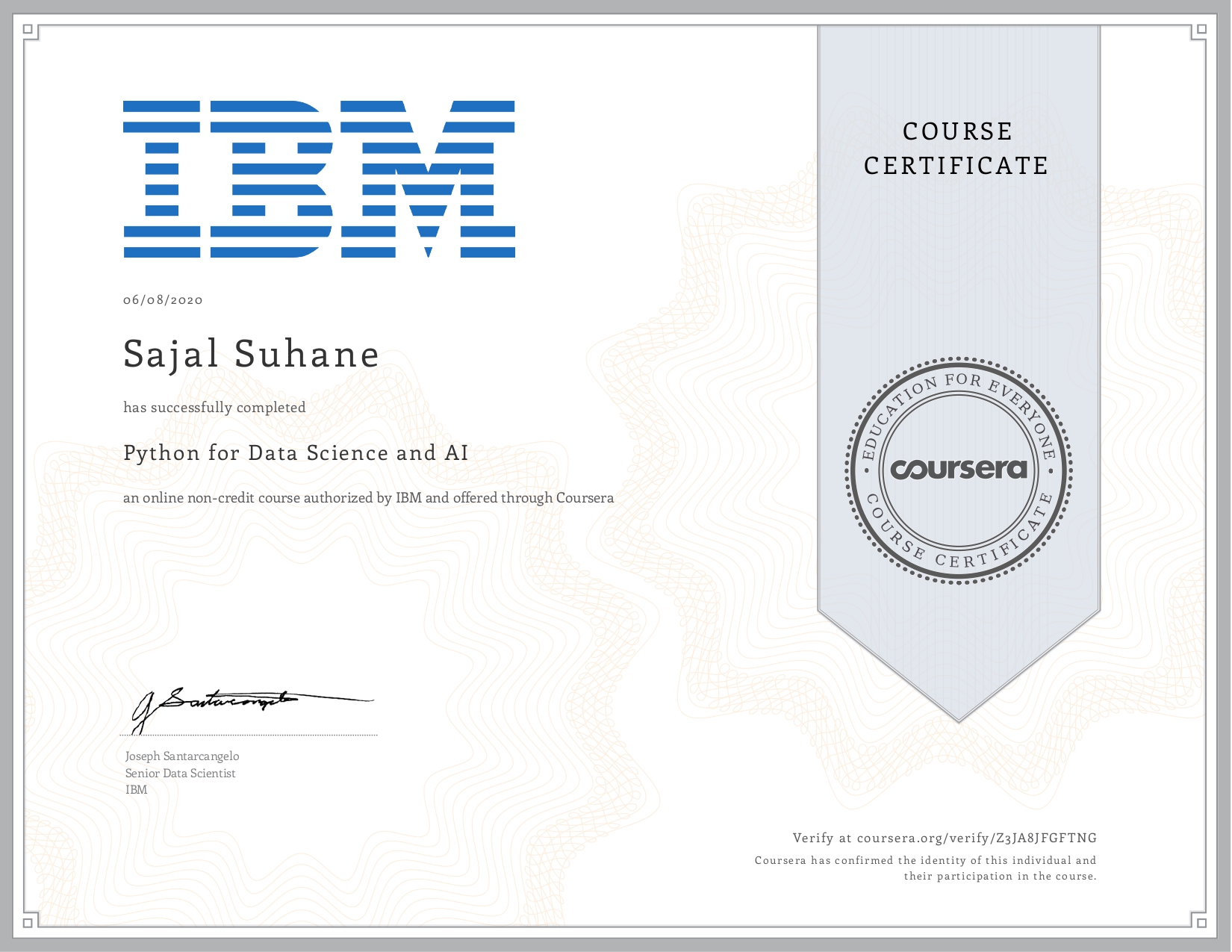 IBM Python for Data Science and AI